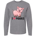 thumbnail image 3 of Inktastic I Love Piggies- Cute Pig Long Sleeve T-Shirt, 3 of 5