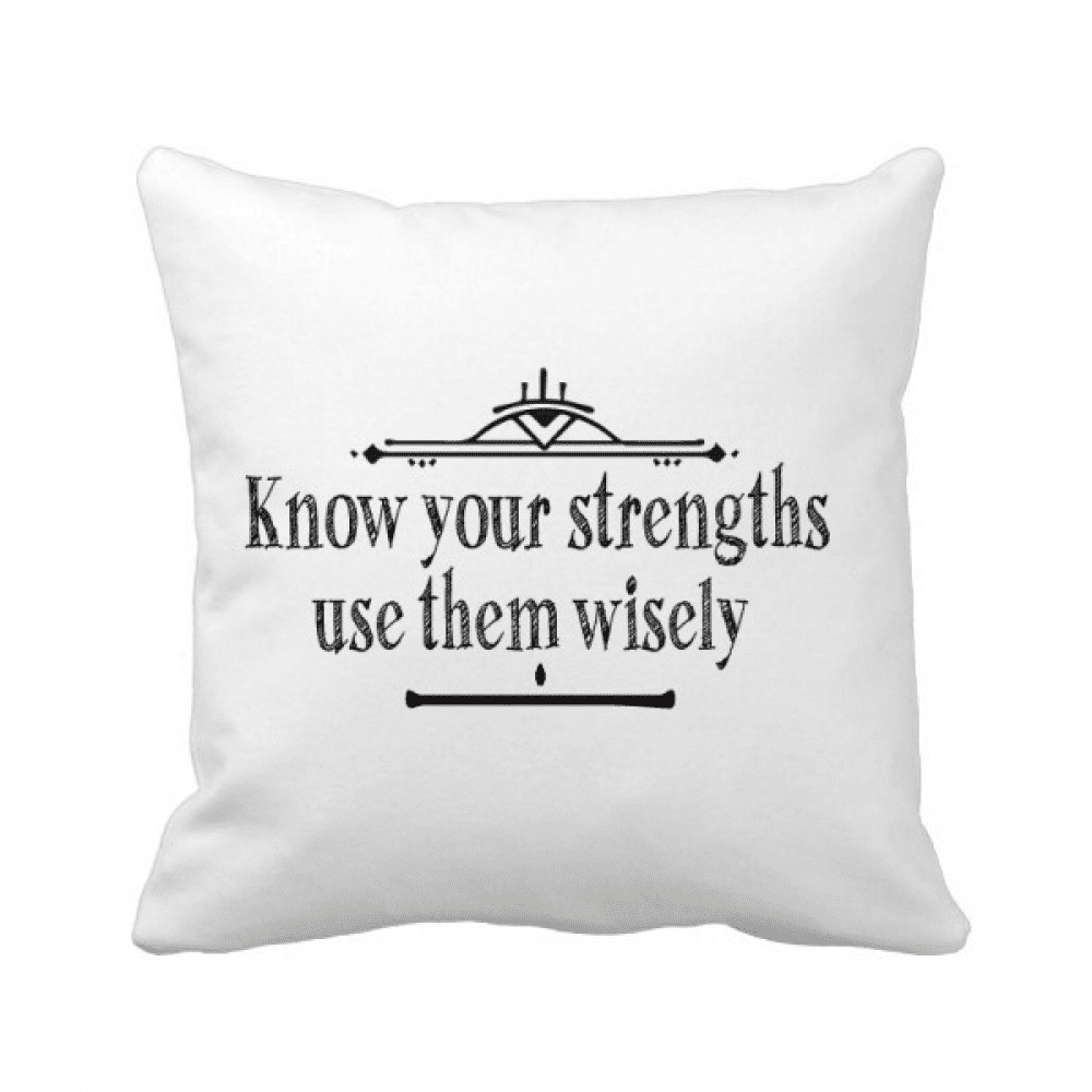 Strengths Wisely Game Art Deco Fashion Throw Pillow Sleeping Sofa Cushion Cover