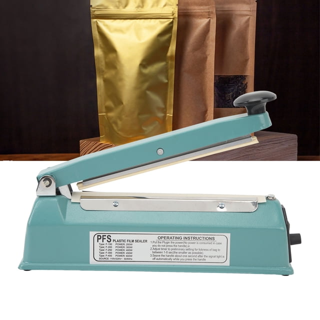 Sellador De Bolsas De Plástico, Máquina Selladora De Calor Manual De Resistencia A Altas Temperaturas Con Control De Temperatura De 8 Engranajes Para Bolsas De Plástico Para