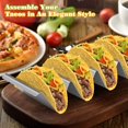 thumbnail image 5 of 4 Compartment Burrito Rack Oven Safe Stainless Steel 304 Burrito Rack 2 Pieces, 5 of 5