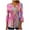 Hot Pink Tops for Women_d, variant on CYMMPU Women's Elegant Blouse Tunic Tops Floral Printed 3/4 Length Sleeve Business Work Blouses to Wear with Leggings Vintage V-Neck Summer Fall Swing Shirts 2025 Clothes Green M