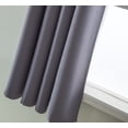 thumbnail image 5 of Goory Solid Color Blackout Short Curtain Panel Eyelet Thermal Grommet Window Drape, 5 of 8