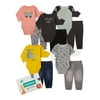 Garanimals Baby Boy Long Sleeve Mix & Match Outfit Kid-Pack Gift Box, 8-Piece, Sizes 0-24 Months