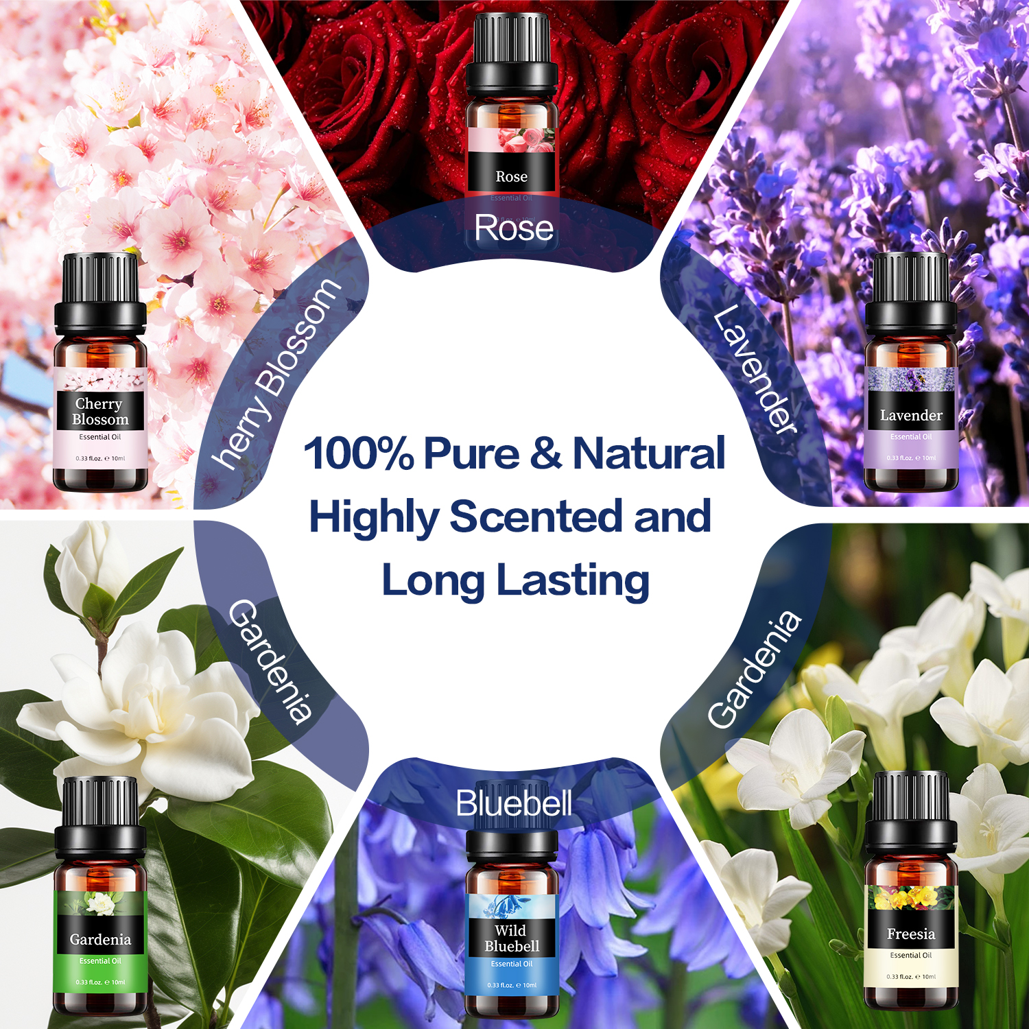 Aofmee Essential Oils Set 6-Pack Floral Variety photo 6