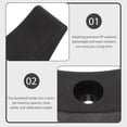 thumbnail image 4 of LOLIPPYY 4Pcs Dumbbell Holder Black Lightweight PP Material Stable Weight Storage Rack, 4 of 7