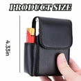thumbnail image 2 of AOMRCOL 2026 New Leather Cigarette Case,Cigarette Holder with Pu Leather Storage Pouch,Lighter Holder and Name Card Storage Container,Nicotine Pouch Container, 2 of 6