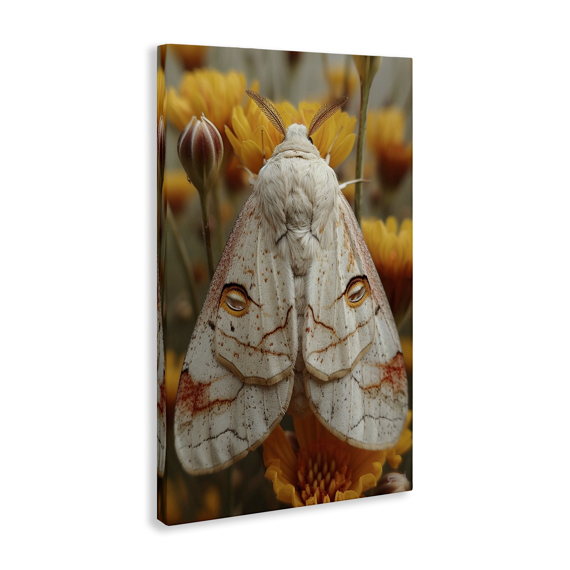 Stupell Industries Delicate Luna Moth Animals & Insects Painting Gallery Wrapped Canvas Art Print Wall Art, 30 x 45