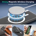 thumbnail image 3 of XUCP-Case pour iPhone TP/iPhone X avec Couverture Hybride Rigide MagSafe, Protection Antichoc Airbags Grade Militaire, Résistant aux Rayures, Étui Magnétique Anti-Jaunissement Givrée, Mat Translucide, 3 of 4