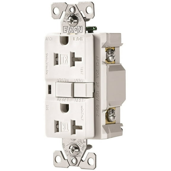 RCPT DPLX AFCI TR 20A/125V WH
