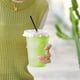 thumbnail image 4 of 50 Pcs Clear Plastic Cups with Lids and Straws, Iced Coffee Cups with Lids, Disposable Cups, Plastic Coffee Cups, Smoothie Cups for Cold Drinks (500ml), 4 of 6