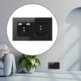 thumbnail image 1 of Enchufe de pared USB Colco 2.1A Receptáculos de 16A Enchufe Múltiple negro, 1 of 8