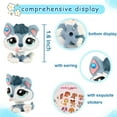 thumbnail image 2 of Mini Pet Shop lps Toys,Blue Baby Husky #2036 with DIY Accessories,Bobble Head,Little Animal Pet Toys,Collectible Figurine Gift, 2 of 7