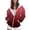 Red, variant on Women's Hoodies Sweatshirts Casual Zip Hoodie with Front Pockets for Women Everyday Comfort Orange S