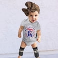 thumbnail image 6 of WUANDIXFA American Flag Baby Boy Outfit Newborn 4th of July Outfit Baby Boy Girl Romper USA Stars Bodysuit Fourth of July Cute Summer Clothes 3-6 Months,Grey, 6 of 7