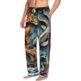 thumbnail image 5 of Cauagu Colorful Koi Fish Art Mens Pajama Pants Sleep & Lounge Pants,PJ Bottoms with Pockets-X-Large, 5 of 7