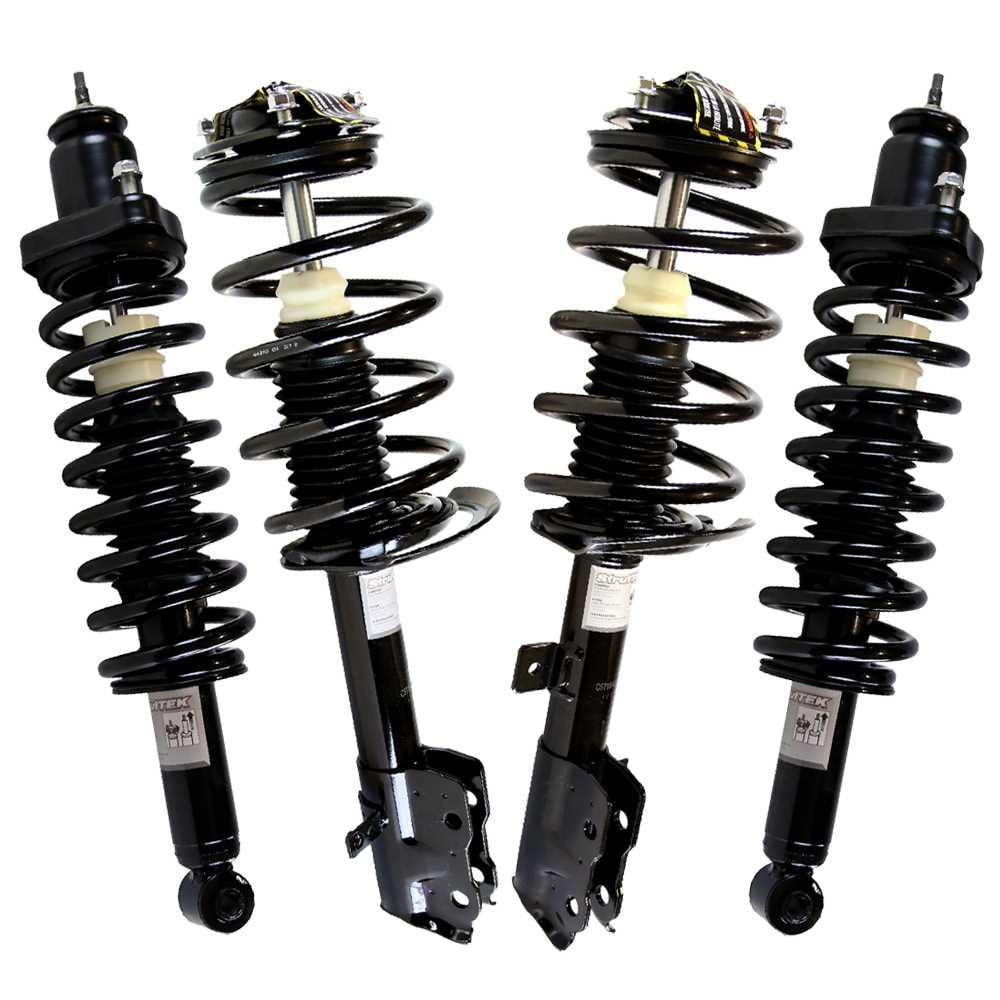 AutoShack Front & Rear Complete Struts and Coil Springs Set of 4