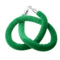 thumbnail image 4 of Youkk 1.5m Velvet Rope Crowd Control Stanchion Post Queue Line Barrier Green, 4 of 9