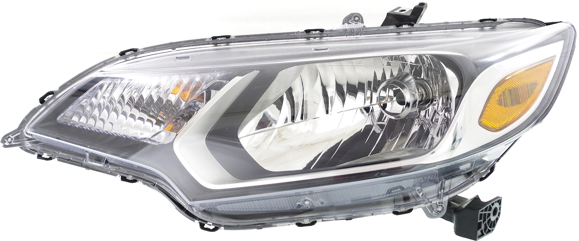 Headlight Compatible With 2015-2017 Honda Fit Left Driver Halogen With bulb(s)