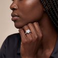 thumbnail image 5 of Rosec Jewels IGI Certified Lab Grown Diamond Heart Engagement Ring 5 Carat - E-VS1 Quality - Big Diamond Statement Ring, 925 Sterling Silver, US 4.00, 5 of 8