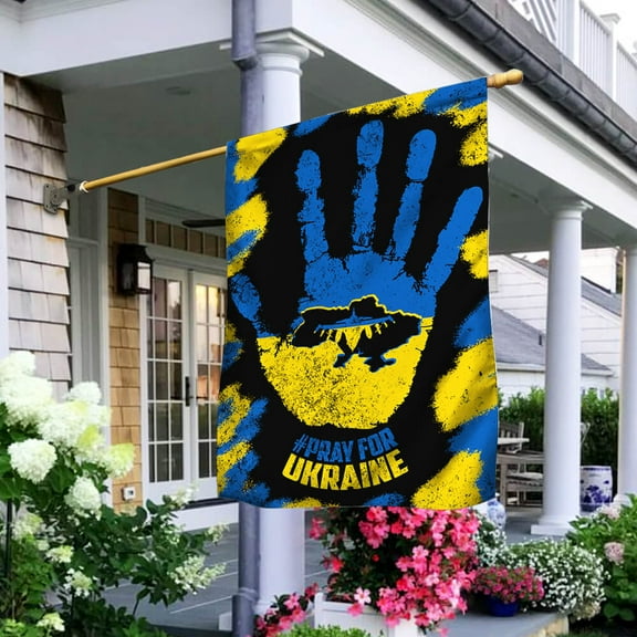 Flagwix Ukrainian American. I Stand With Ukraine. Save Ukraine. Ukrainian Flag NNT431F Ukraine Flags, Indoor Outdoor Decoration - House Flag (29.5" x 39.5")