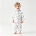 thumbnail image 6 of CAUYDY 0M 3M 6M 9M 12M Newborn Baby Pjs for Girls Preemie Fall Winter Clothes Set Long Sleeved Shirt and Elastic Pants 2 Piece Infant Outfits Cute Sizes 6-12 Months,Blue, 6 of 6