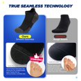 thumbnail image 4 of Calcetines tobilleros TANSTC para correr transpirables con soporte de arco 6 pares, 4 of 6