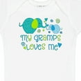 thumbnail image 4 of Inktastic My Gramps Loves Me- Cute Elephants Boys or Girls Baby Bodysuit, 4 of 5