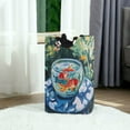 thumbnail image 6 of Yayeee Freestanding Laundry Hamper with Handle Collapsible Large Storage Basket for Clothes, Red Goldfish, 6 of 7