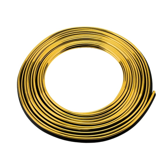 Pebbuoy 5M Car Interior Decorative Strips Electroplated Car Trim Strip Kit DIY Decoration Flexible Strips Molding Auto Styling Strips