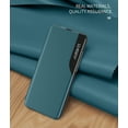 thumbnail image 5 of Luxury Flip Case for Samsung Galaxy M53, Premium PU Leather Smart Sleep/Wake Up Function Smart View Window Business Phone Cover for Samsung Galaxy M53 BX Black, 5 of 9