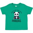 thumbnail image 3 of Inktastic Just a Girl Who Loves Pandas Girls Baby T-Shirt, 3 of 5