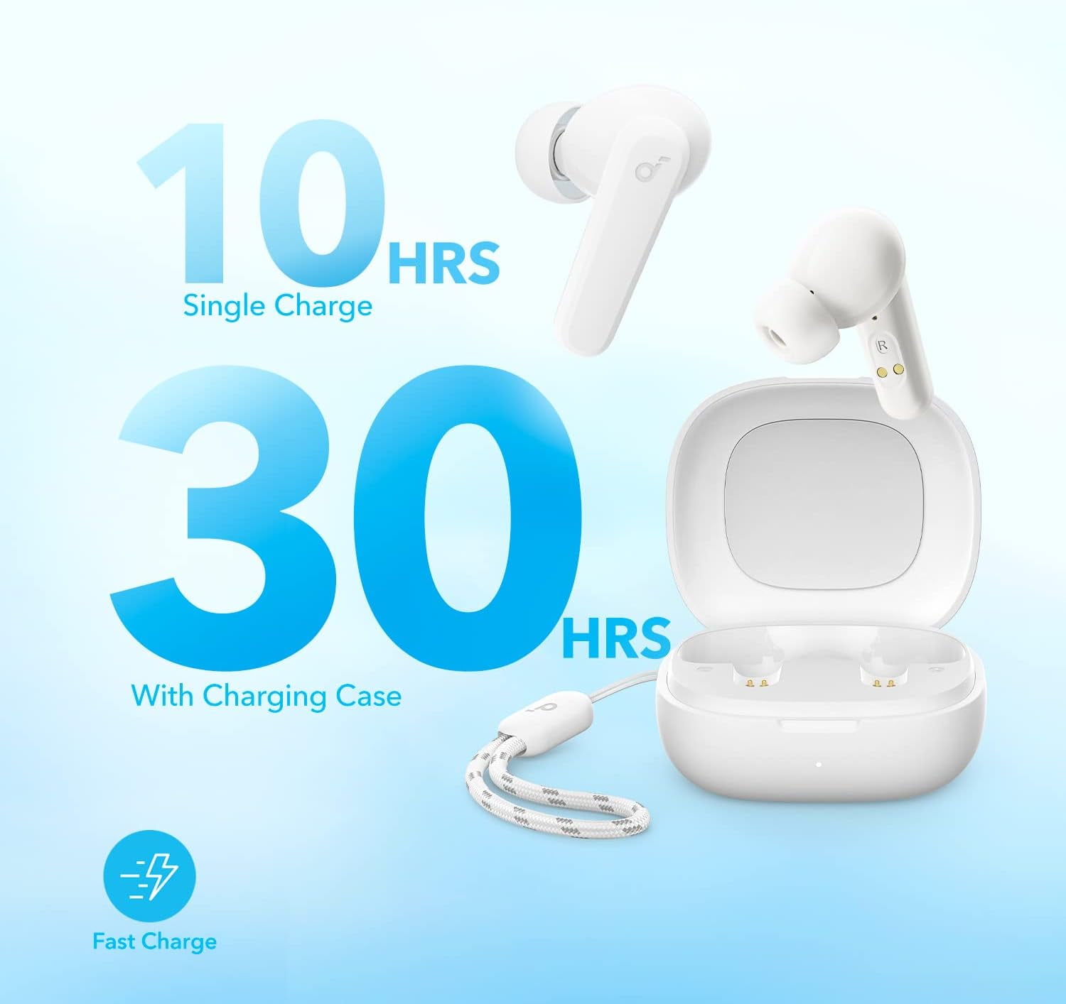 Soundcore By Anker P20i True Wireless Earbuds, 10mm Drivers, 30H Playtime, AI Clear Calls