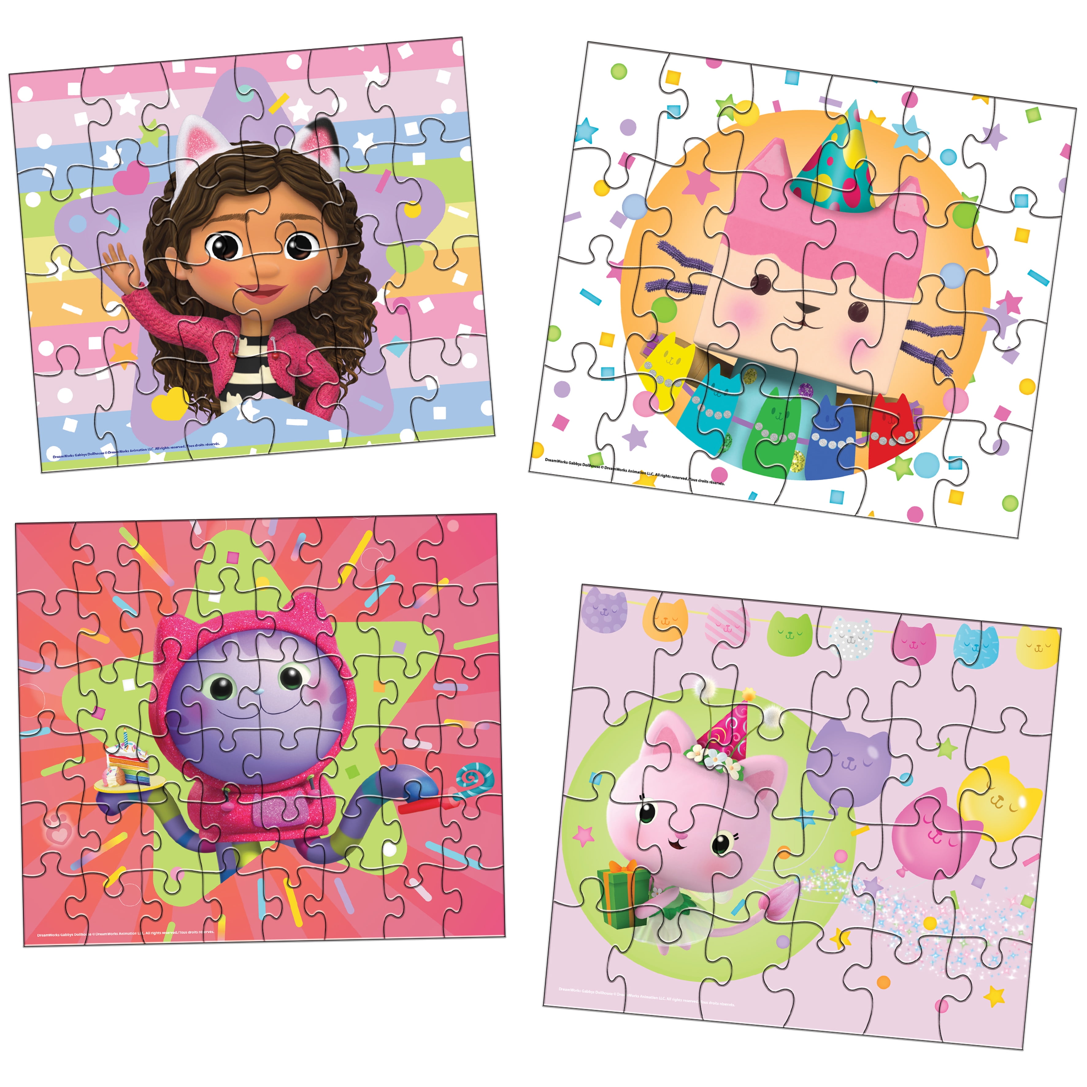 Gabby’s Dollhouse, 8 Jigsaw Puzzle Bundle in Storage Box