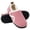 Pink, variant on Closed Back Slippers for Women Slipper Socks Textured Solid Adjustable Hook and Loop Fuzzy Fleece Indoor Outdoor Non Slip House Shoes