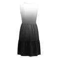 thumbnail image 7 of TaTaai Women's Spring Summer Print Dress V-Neck Sleeveless Button Front Solid Color Loose Casual Midi Long Dress for Daily Home Beach Wear Gift, 7 of 7