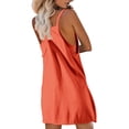 thumbnail image 4 of Yubnlvae Robe-Combinaison Athlétique pour Femmes - Tenues d'Entraînement Sans Manches (Shorts Intégrés, Tenue de Vacances et de Gym) Rouge 3 L, 4 of 8