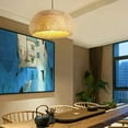 thumbnail image 4 of Fetcoi Wicker Rounded Pendant Light, 4 of 9