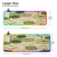 thumbnail image 3 of Lotus Leaves and Flowers RGB Gaming Mouse Pad Large Keyboard Mat Rubber Base 13 Light Modes, 3 of 6