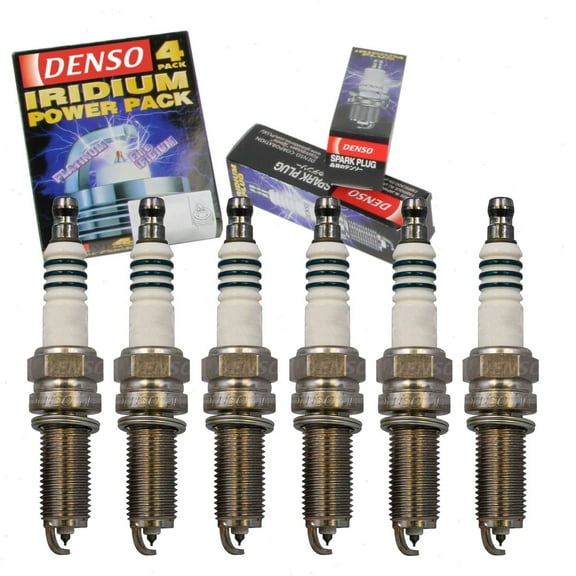 6 pc DENSO Iridium Power Spark Plugs compatible with Honda Pilot 3.5L V6 2009-2015