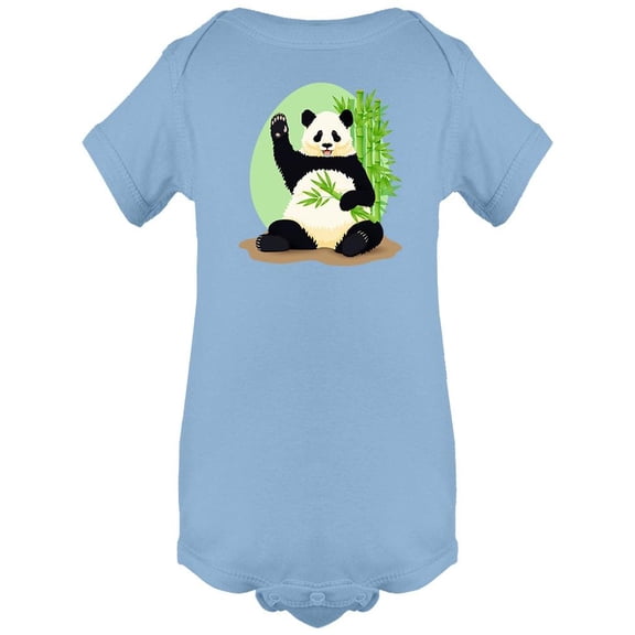 Panda Sitting With Bamboo Bodysuit Infant -Image by Shutterstock, 24 Months
