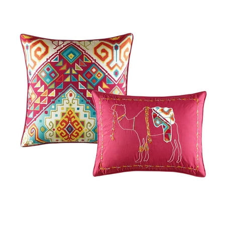 Azalea Skye Moroccan Nights Dark Red Decorative Pillow Set