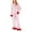 Pink-A, variant on Uaswgudfs Women's Satin Pajama Set Bow Print Fuzzy Cuffs Lounge Wear Sleepwear for Women 2 - Piece Pajama Set