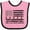 Pink and Black, variant on Inktastic Head and Neck Cancer Awareness- Flag and Ribbon Boys or Girls Baby Bib