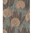 thumbnail image 4 of Beige Bold Metallic Leaf Tropical Wallpaper R8368, 4 of 4