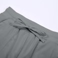 thumbnail image 6 of RUTAYY Women's Capri Pants Casual Summer with Drawstring Elastic Waistband and Side Pockets Comfortable Lightweight Solid Color Chic Holiday Trousers, 6 of 8