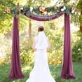 thumbnail image 4 of Outdoor Backdrop Curtain Densed Elastic Wedding Arch Drapes Photo Photography 2ftx18ft For Ceremony Reception, 4 of 9
