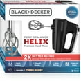 BLACK+DECKER Helix Performance Premium 5Speed Hand Mixer, Black