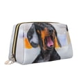 thumbnail image 2 of Xecao Puppy Sits In Bathtub Print Fashion Makeup PVC Bag Large Capacity Travel Cosmetic Bag for Women Organizer Toiletry Clutch, 2 of 8