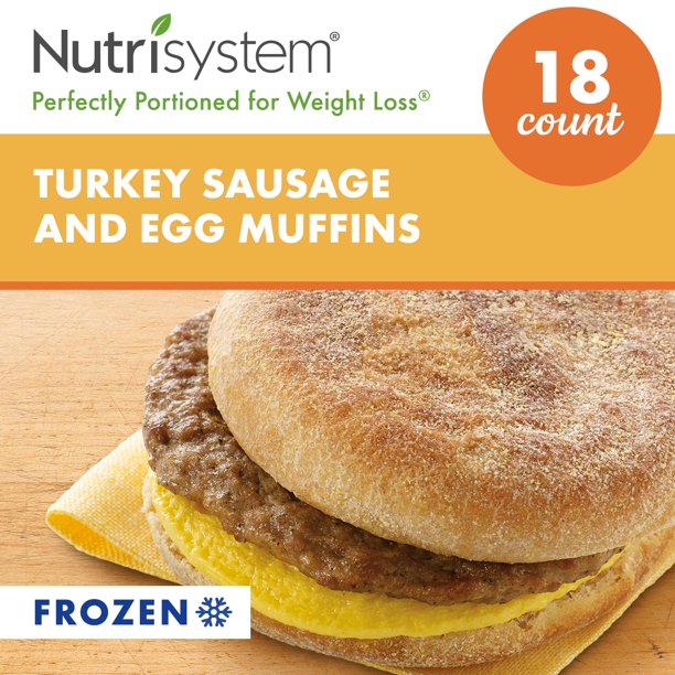 Nutrisystem® Turkey Sausage and Egg Muffins, 18ct. Frozen Breakfast