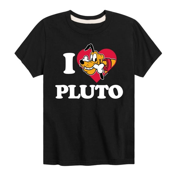 Mickey & Friends - I Love Pluto - Toddler And Youth Short Sleeve Graphic T-Shirt